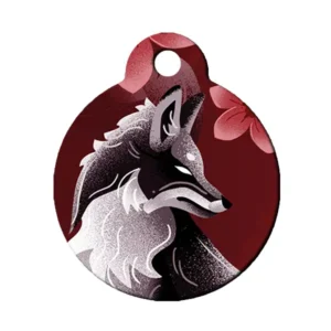Adresówka: Kitsune cherry (patrzący bokiem)